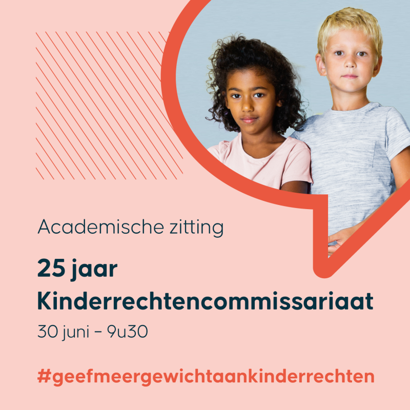 25j Kinderrechtencommissariaat in zaal de Schelp van het Vlaams Parlement